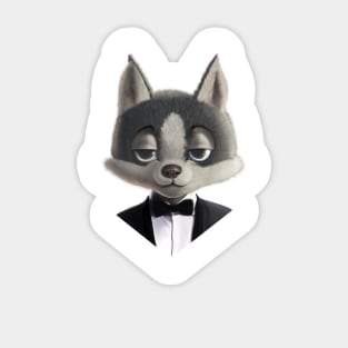 Elegance Doggo Sticker